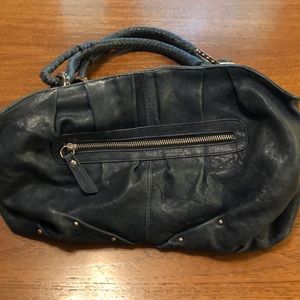 Junior Drake blue leather bag